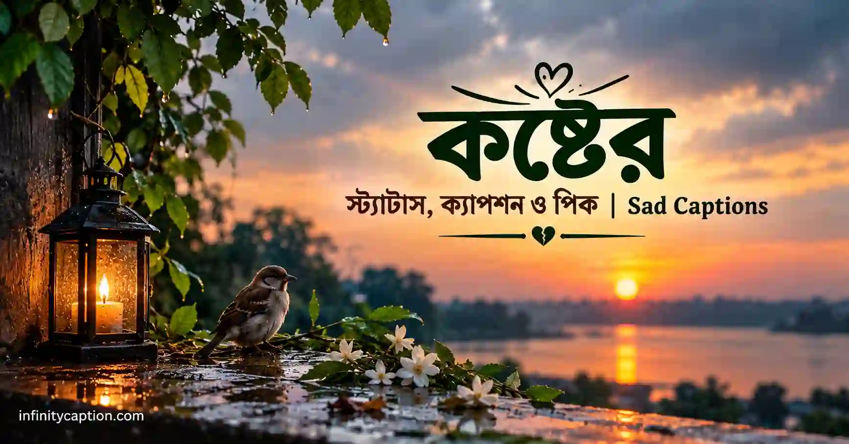 কষ্টের স্ট্যাটাস, ক্যাপশন ও পিক | Sad Captions