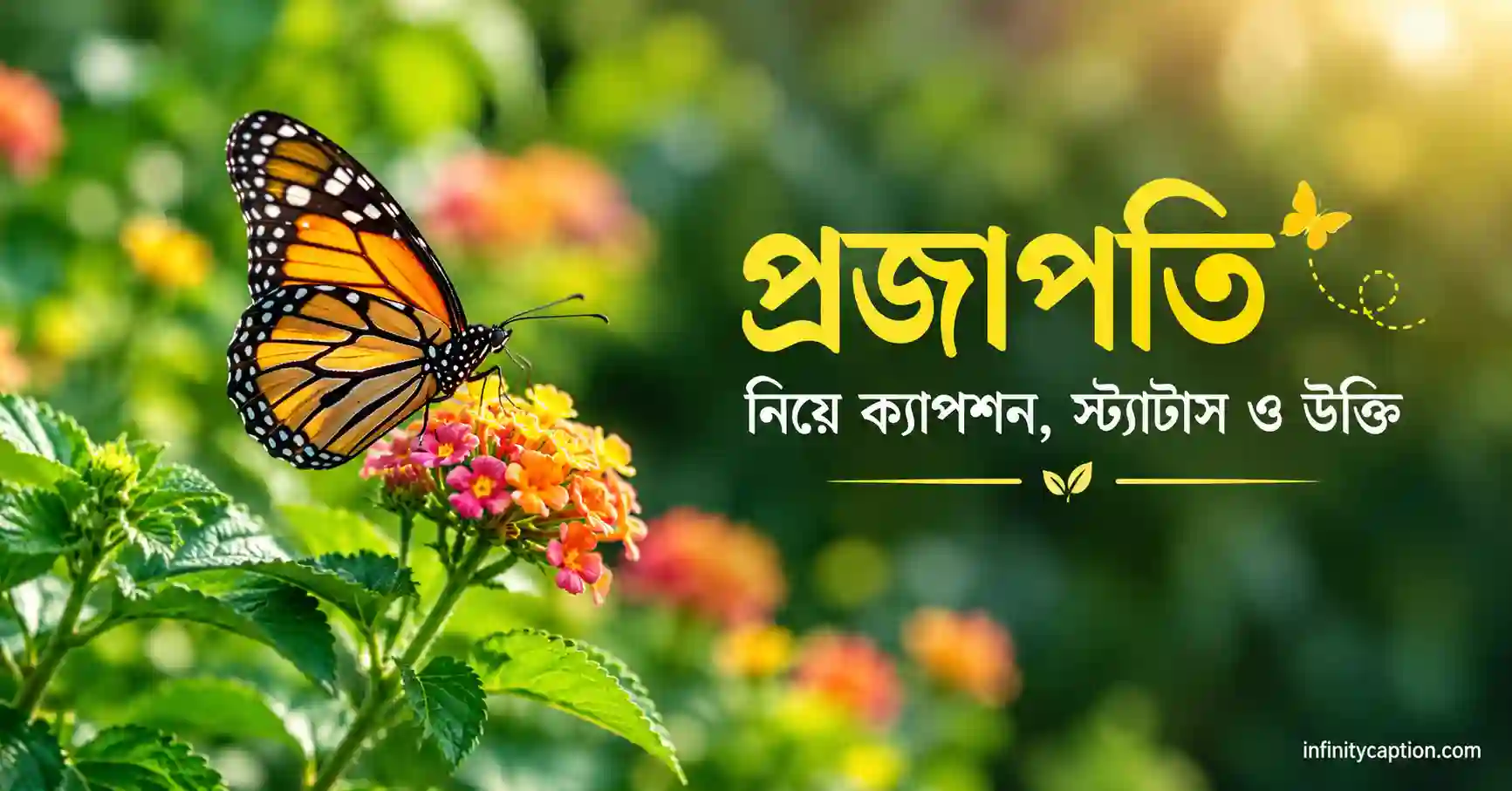 ১৫০+ প্রজাপতি নিয়ে ক্যাপশন, স্ট্যাটাস ও উক্তি