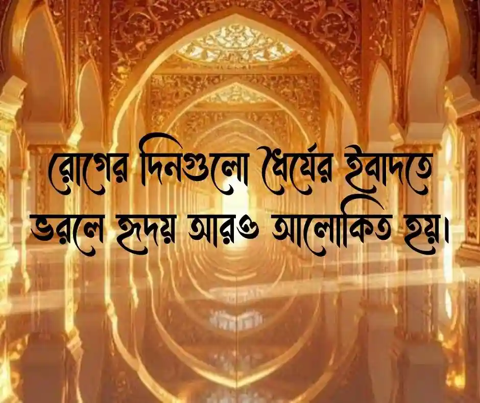 অসুস্থতা নিয়ে ইসলামিক স্ট্যাটাস