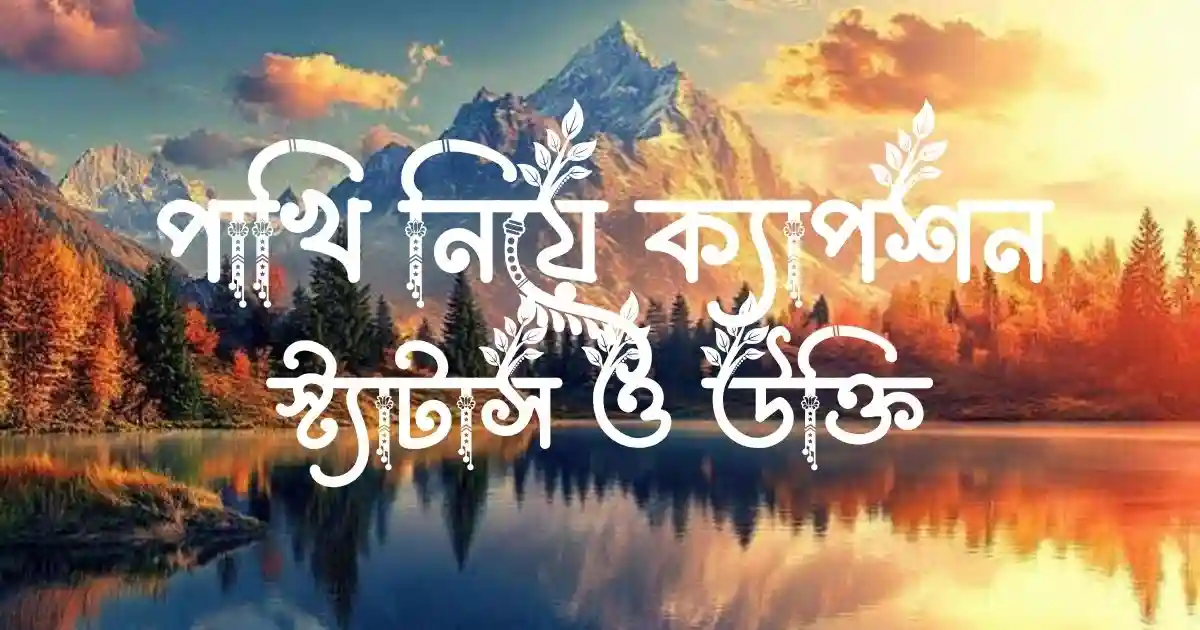 পাখি নিয়ে ক্যাপশন, স্ট্যাটাস ও উক্তি