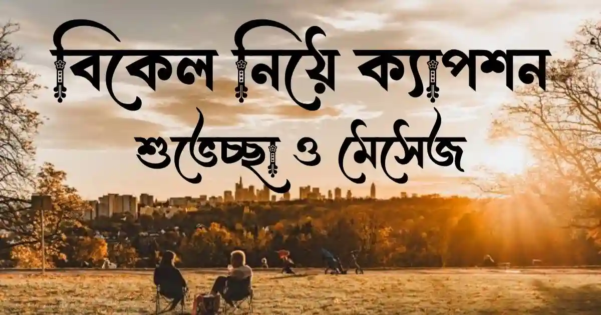 বিকেল নিয়ে ক্যাপশন, শুভেচ্ছা ও মেসেজ