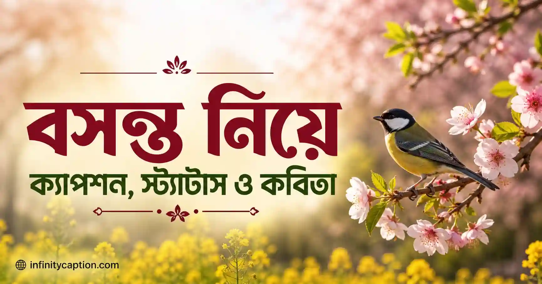 বসন্ত নিয়ে ক্যাপশন, স্ট্যাটাস ও কবিতা
