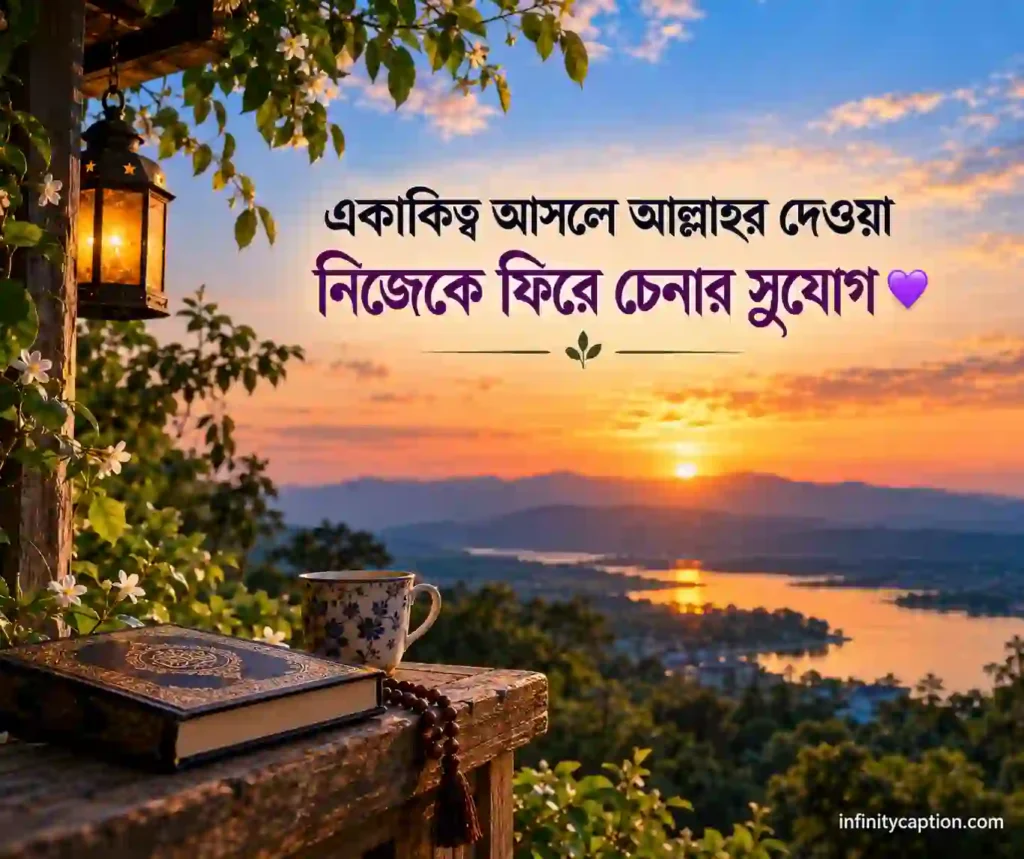 একাকিত্ব নিয়ে ইসলামিক ক্যাপশন