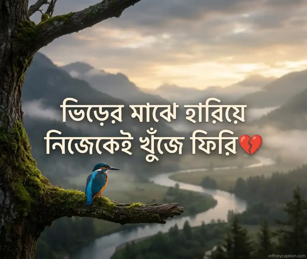 একাকিত্ব নিয়ে ছোট ক্যাপশন
