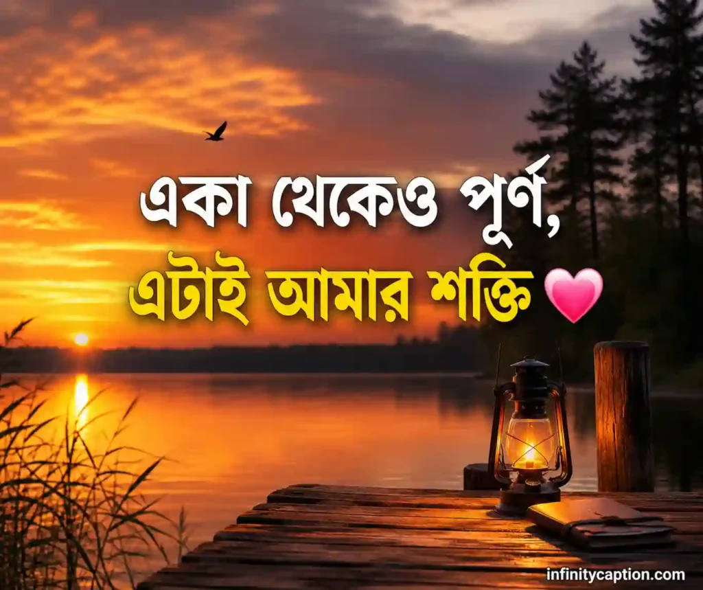 একাকিত্ব নিয়ে ছোট ক্যাপশন