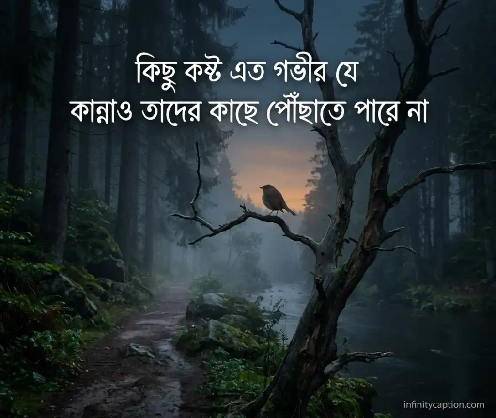 চাপা কষ্টের স্ট্যাটাস