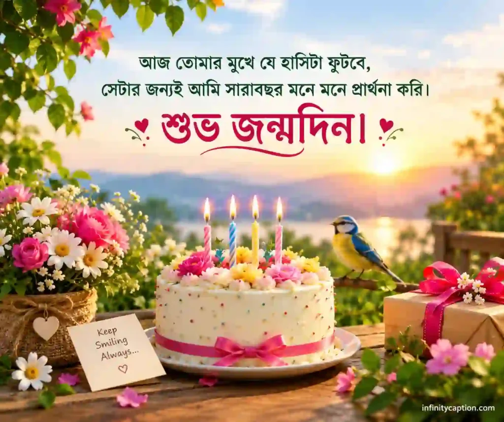 জন্মদিনের শুভেচ্ছা ক্যাপশন