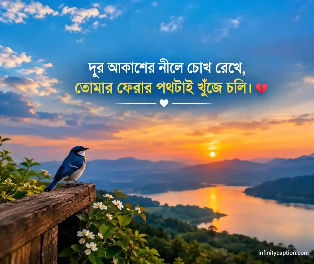 নীল আকাশ নিয়ে ক্যাপশন