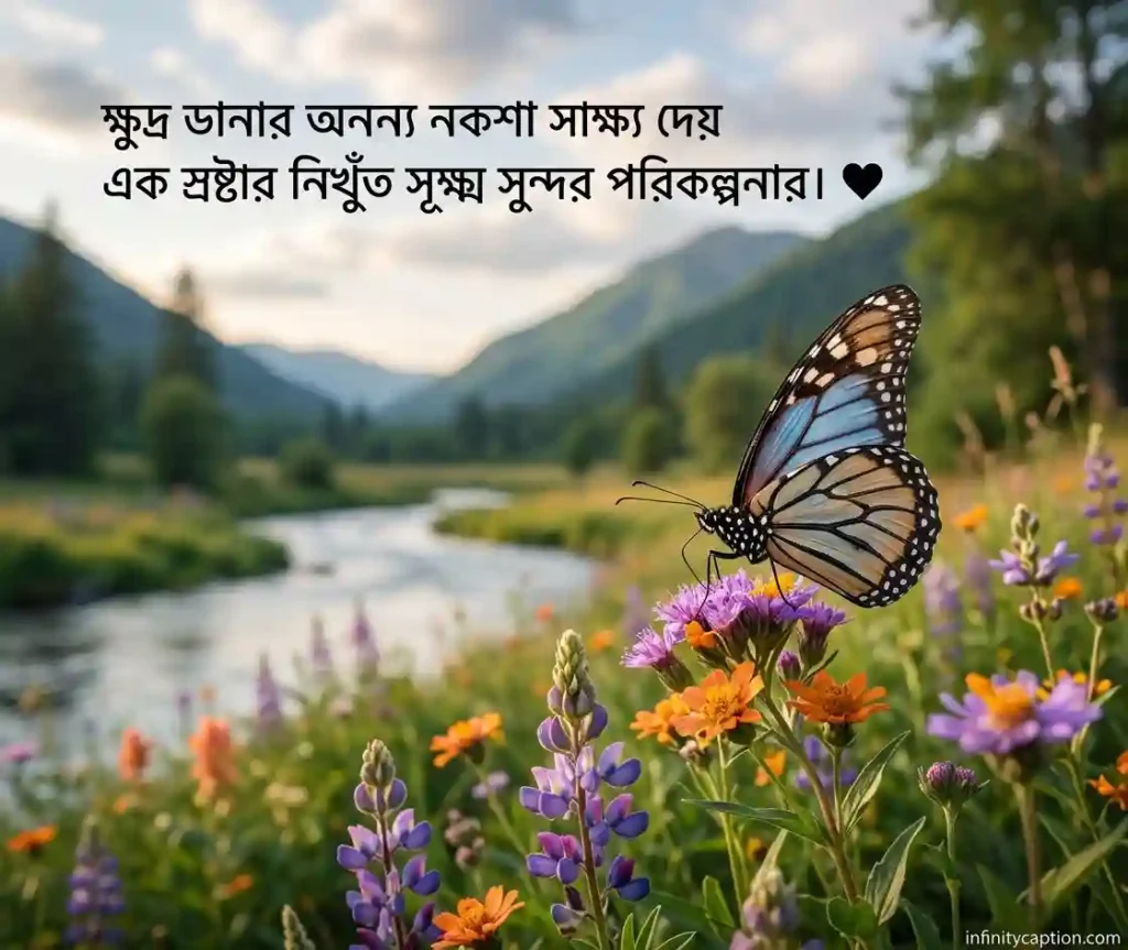 প্রজাপতি নিয়ে ইসলামিক ক্যাপশন