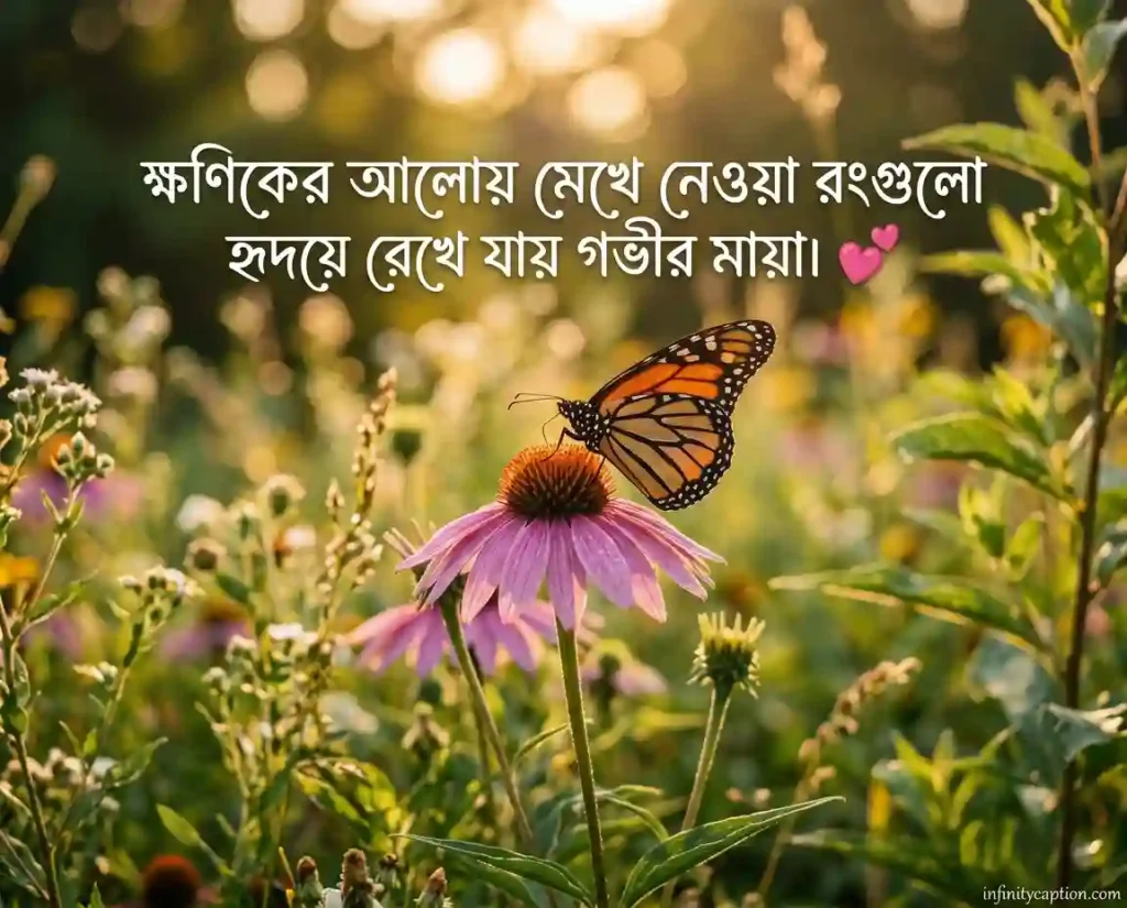 প্রজাপতি নিয়ে ক্যাপশন বাংলা