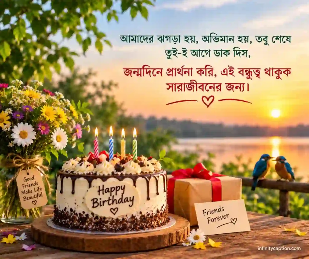 বন্ধুর জন্মদিনের শুভেচ্ছা