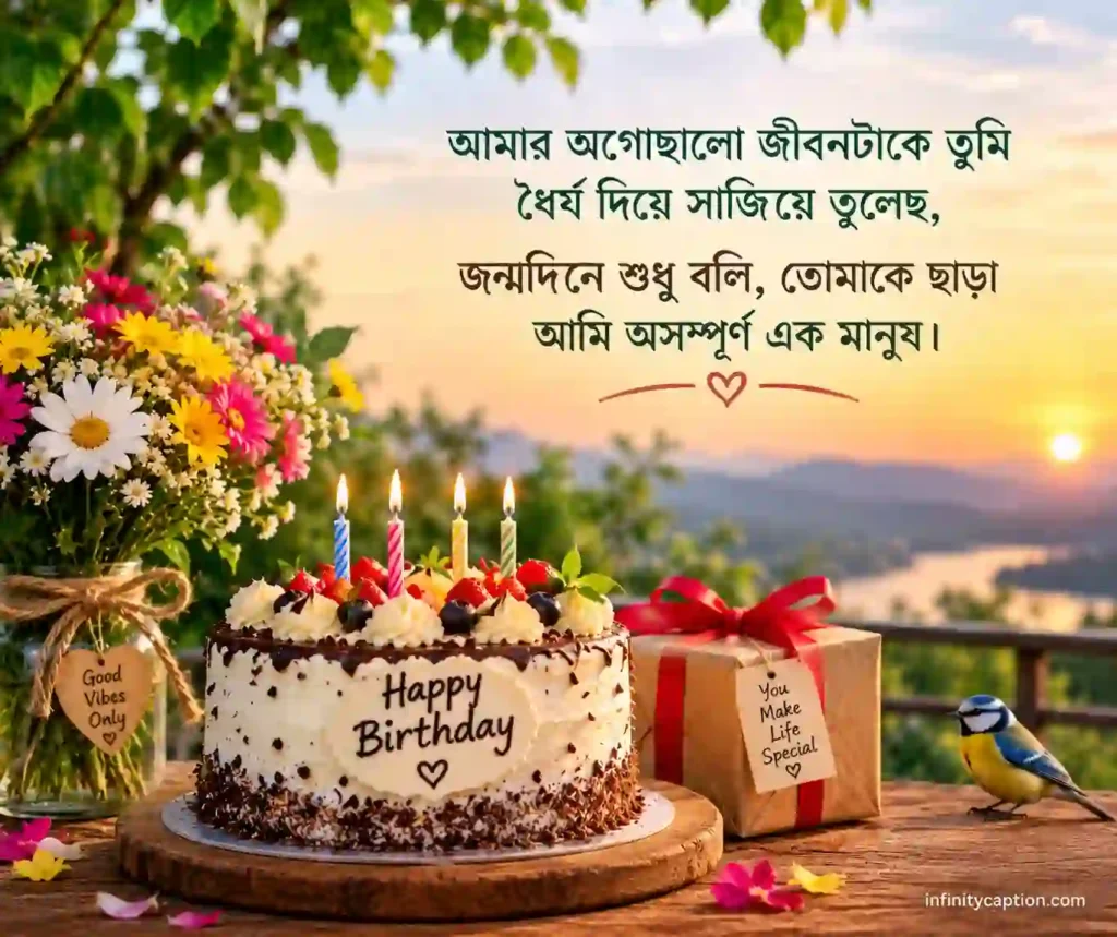 স্ত্রীর জন্মদিনের শুভেচ্ছা