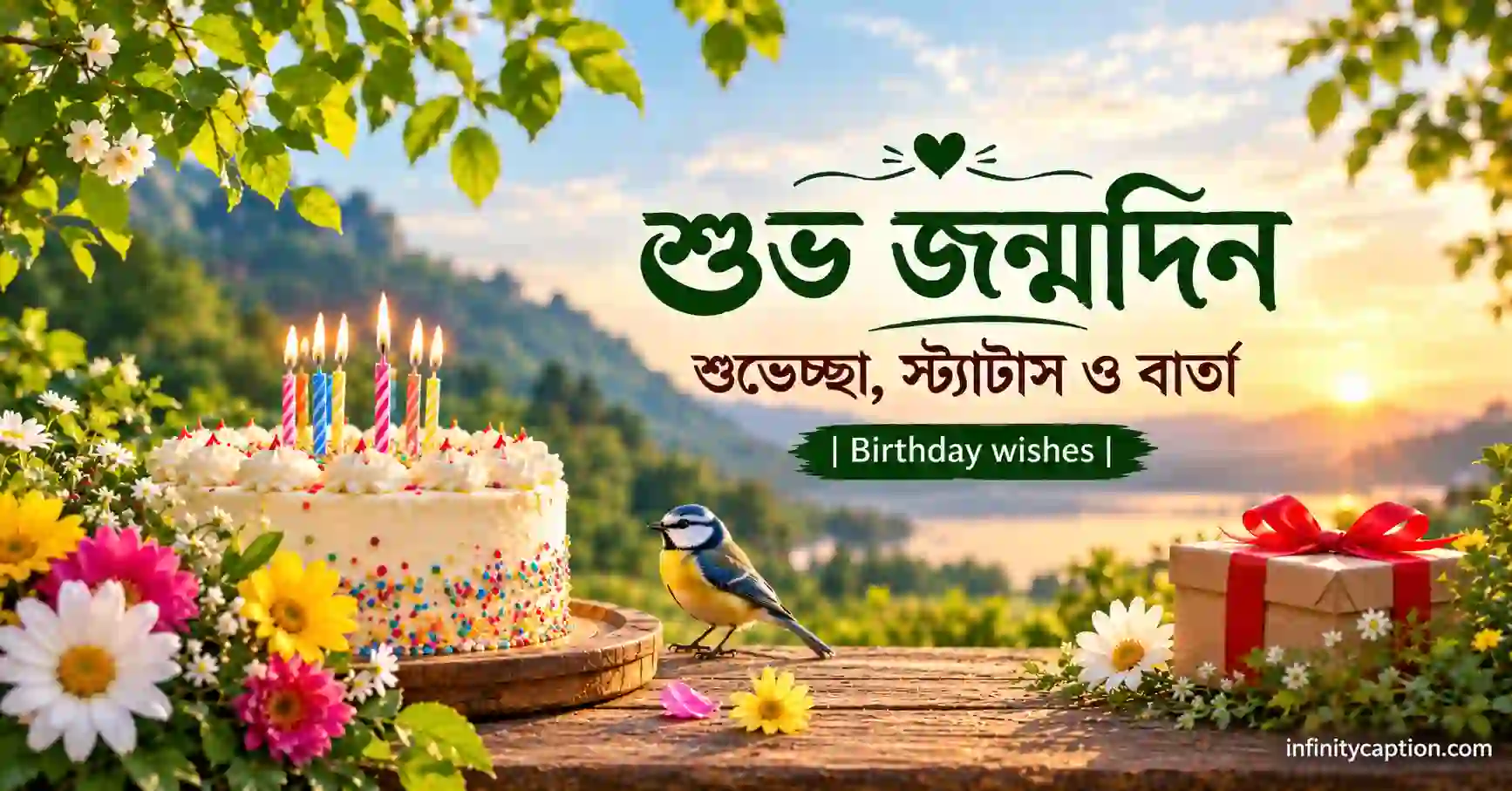 শুভ জন্মদিন শুভেচ্ছা, স্ট্যাটাস ও বার্তা Birthday wishes